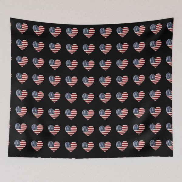 Item preview, july american flag heart designed and sold by jkrphoto.