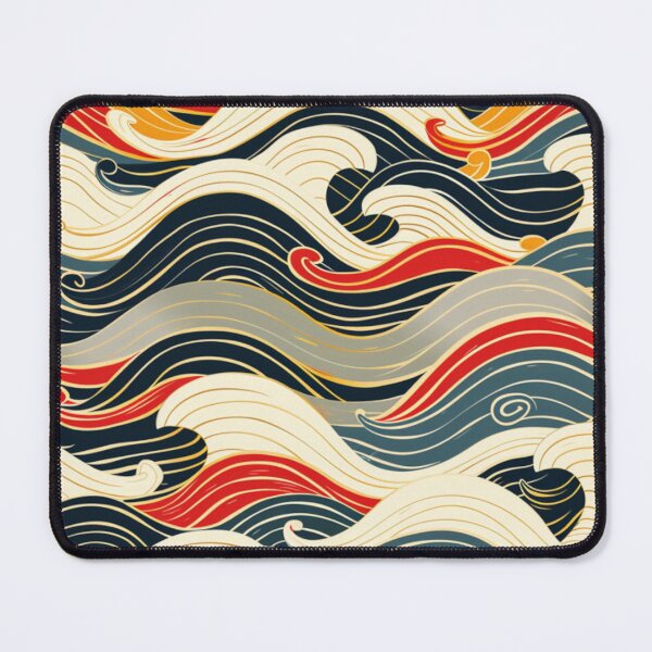 Item preview, Abstract wave pattern bold colour scheme Active Outdoors Inspired Art designed and sold by CDC40.