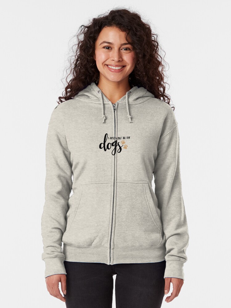 I Love Dogs Zip Hoodies