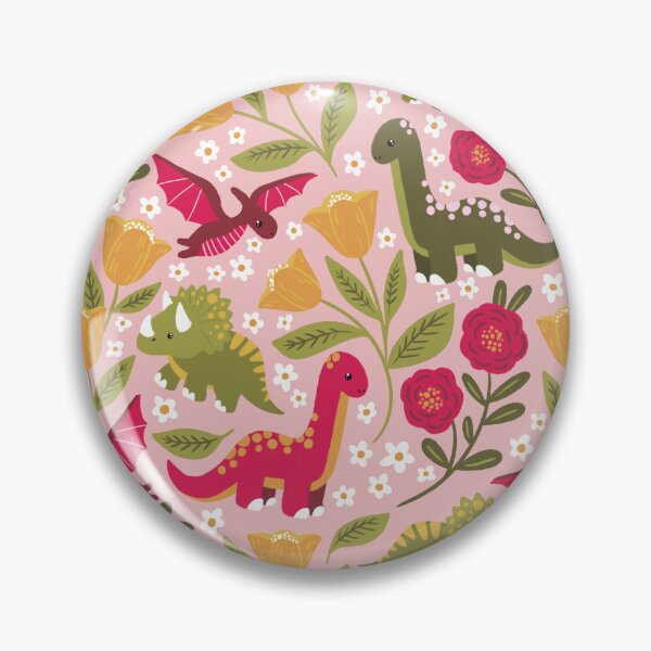Item preview, Dinosaurs and flowers designed and sold by meghanmarie.
