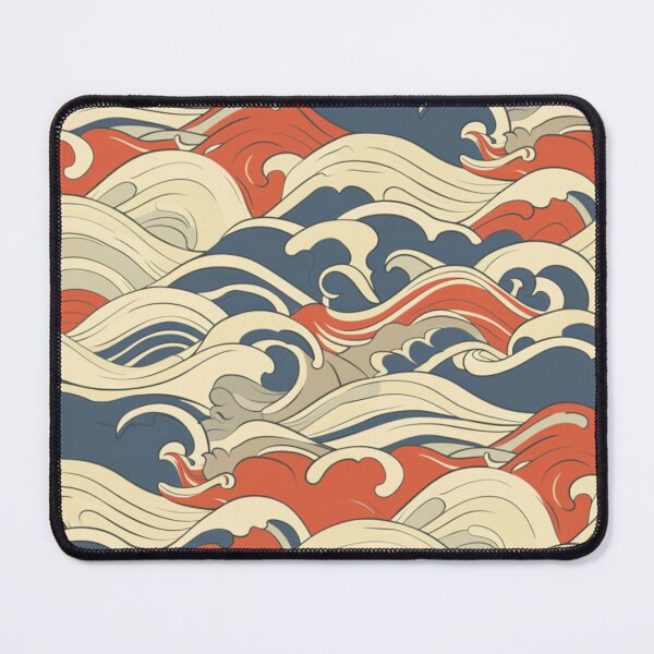 Item preview, Abstract wave pattern retro colour scheme Active Outdoors Inspired Art designed and sold by CDC40.