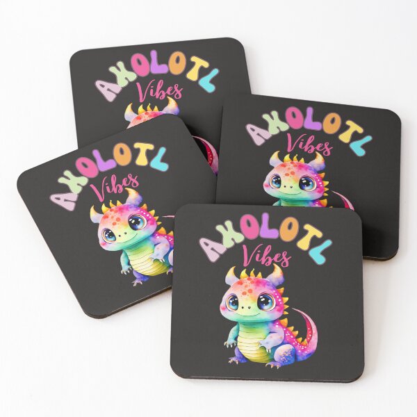 Item preview, Colorful Watercolor Axolotl Vibes designed and sold by AlienOccupation.