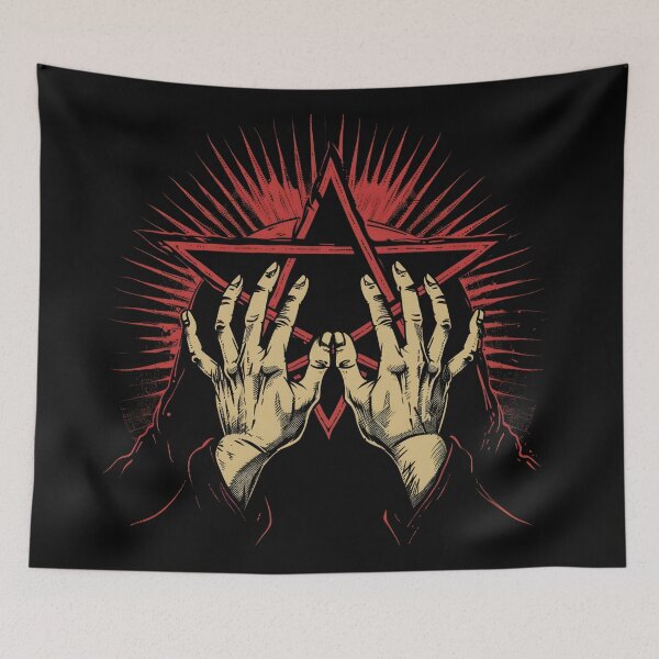 Item preview, Pentagram hands cartoon  designed and sold by VibeStyleShop.