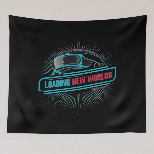 Item preview, Vr Headset Loading New Worlds designed and sold by HOMEDESIGNPRINT.