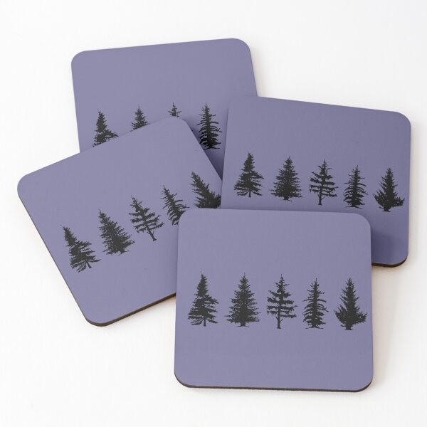 Item preview, Black Pine Tree Evergreen Forest Festive Christmas Farm  designed and sold by IntoClearWater.