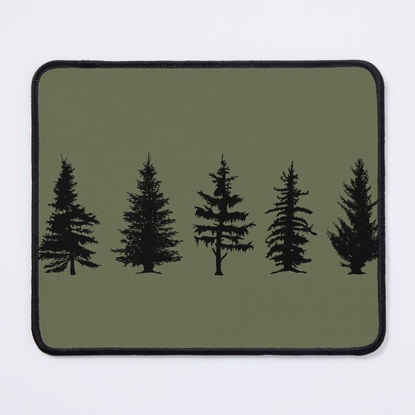 Item preview, Black Pine Tree Evergreen Forest Festive Christmas Farm  designed and sold by IntoClearWater.