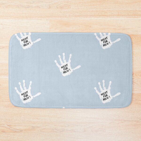 Item preview, Nicht für mich! | Hand Palm Illustration | Pastel Blue Background designed and sold by RM-Journey.