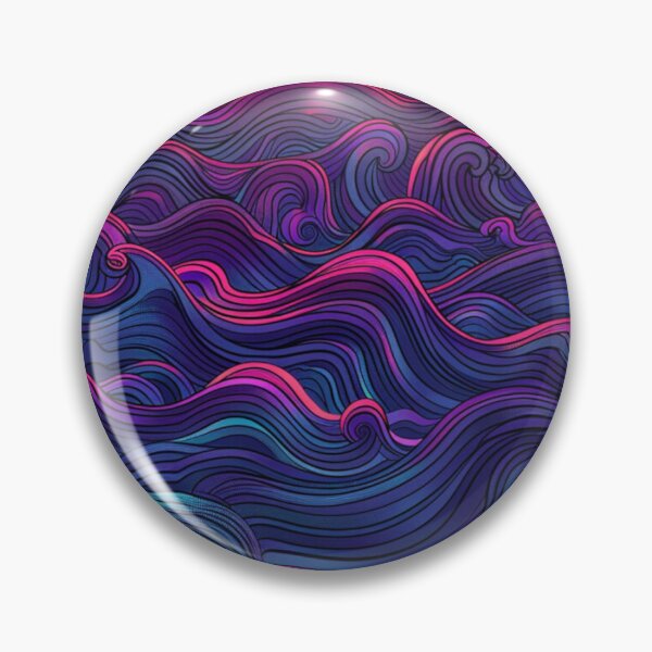 Item preview, Abstract wave pattern neon colour palette Active Outdoors Inspired Art designed and sold by CDC40.