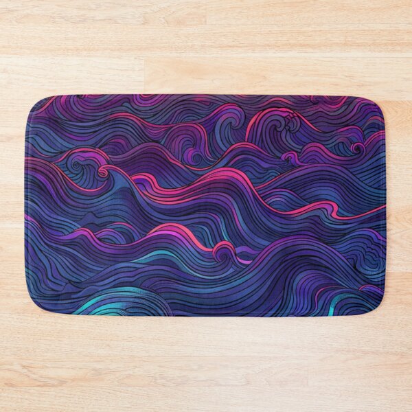 Item preview, Abstract wave pattern neon colour palette Active Outdoors Inspired Art designed and sold by CDC40.