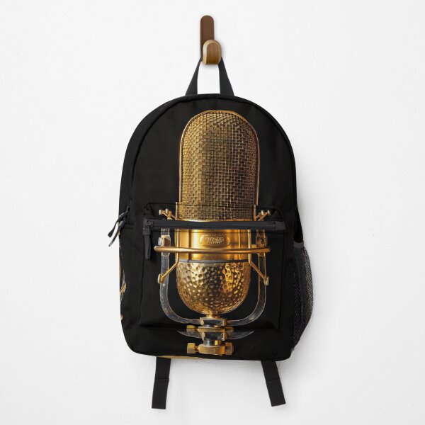 Item preview, Vintage gold microphone print designed and sold by dcrc.