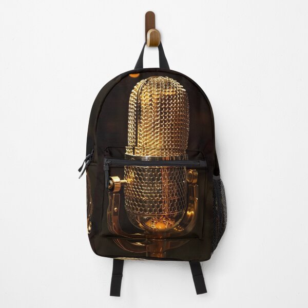 Item preview, Vintage gold microphone print designed and sold by dcrc.