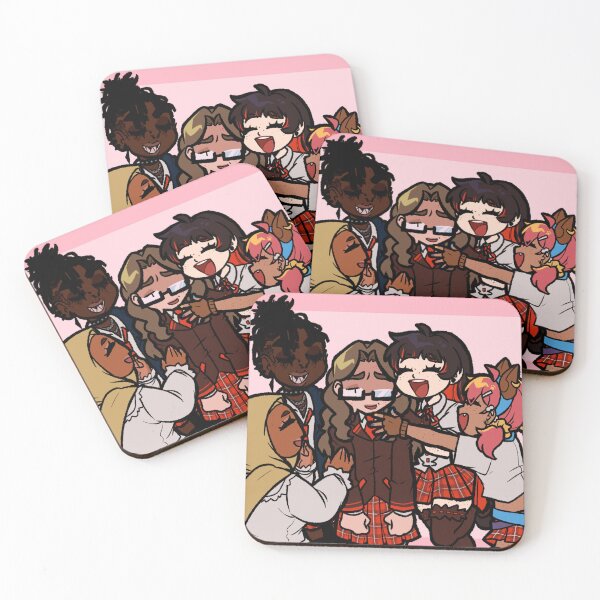 Item preview, vigilante schoolgirls designed and sold by catatasleepover.