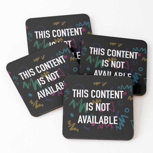 Item preview, Retro “This Content is Not Available” print designed and sold by avafaidian.