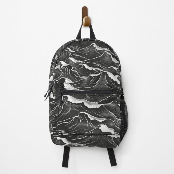 Item preview, Abstract wave pattern monochrome colours Active Outdoors Inspired Art designed and sold by CDC40.
