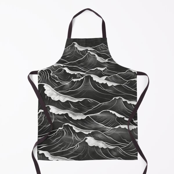 Item preview, Abstract wave pattern monochrome colours Active Outdoors Inspired Art designed and sold by CDC40.