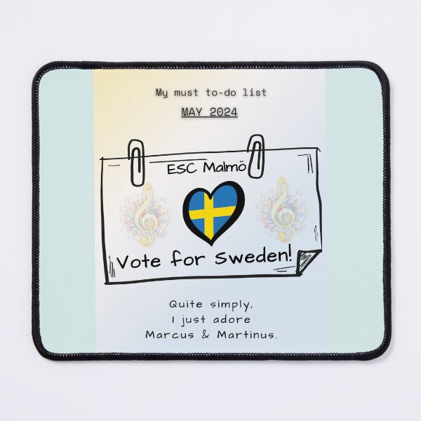Item preview, EUROVISION SONG CONTEST 2024, VOTE FOR SWEDEN, ESC designed and sold by CreativeBizarre.