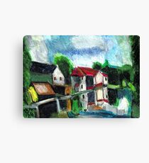On The Riverfront Canvas Print