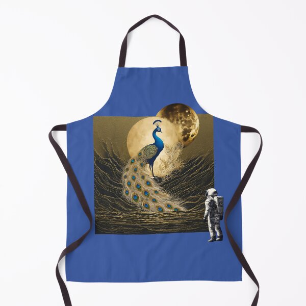 Item preview, GOLD MOON,PEACOCK AND ASTRONOUT DESIGN designed and sold by asudesign.