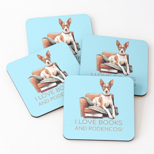 Item preview, Podenco Bookworm - A Cozy Design for Book Lovers designed and sold by brindled.