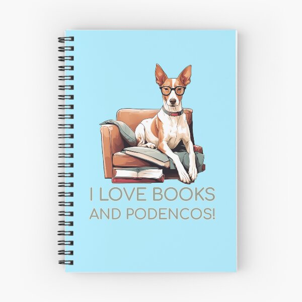 Item preview, Podenco Bookworm - A Cozy Design for Book Lovers designed and sold by brindled.