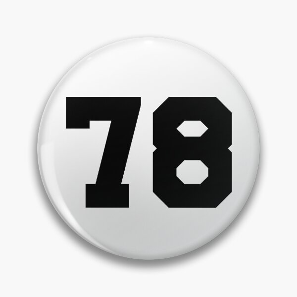 Item preview, 78, seventy-eight, black, University designed and sold by Numbers-Art.