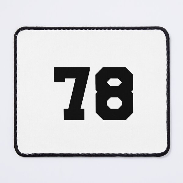 Item preview, 78, seventy-eight, black, University designed and sold by Numbers-Art.