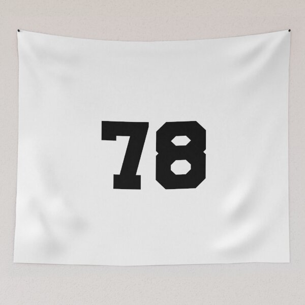 Item preview, 78, seventy-eight, black, University designed and sold by Numbers-Art.