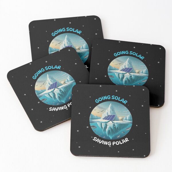 Item preview, Going Solar Saving Polar Clean Energy for the Planet Art designed and sold by RedOrBlueIts4U.