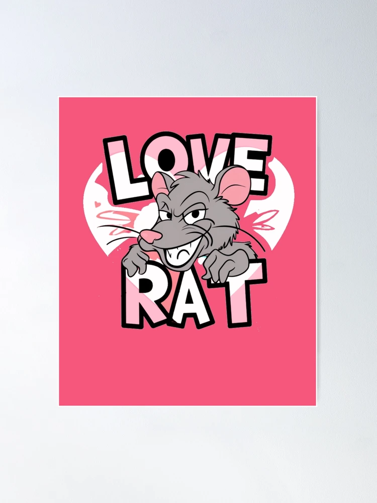 LOVE RAT（RED Ver.） Banksy, `Love Rat` 2004, Rat Painting a Red Heart, Original