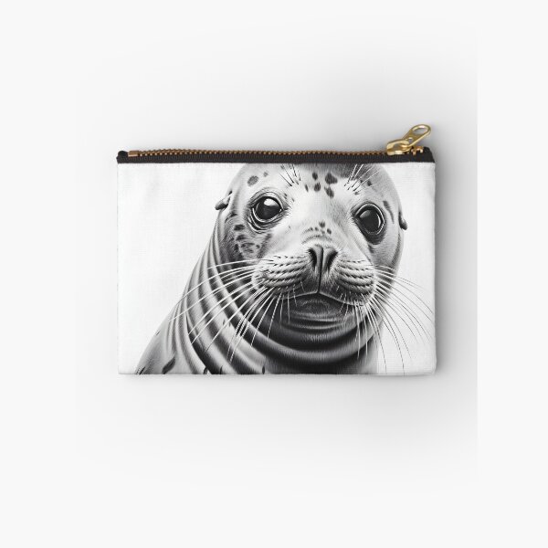 Item preview, Black and white seal pencil drawing designed and sold by Pencil-Art.