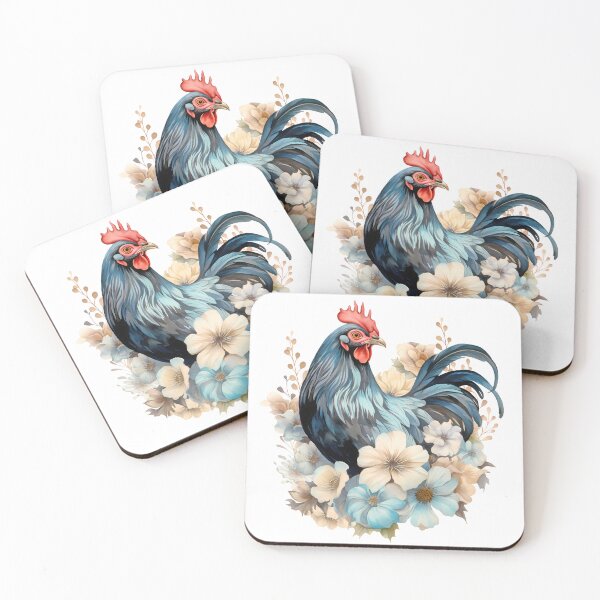 Item preview, Rooster and Florals C designed and sold by Jean Plout.