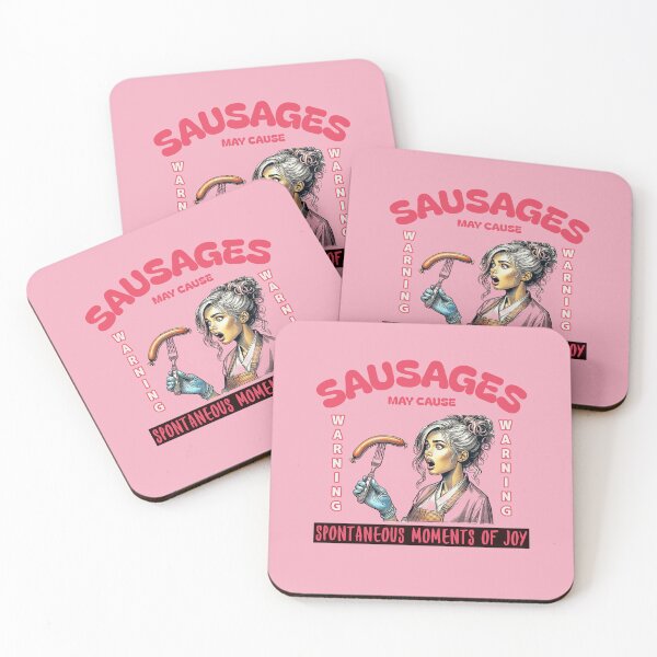Item preview, Warning Sausages May Cause Spontaneous Moments of Joy designed and sold by Get-Forked.