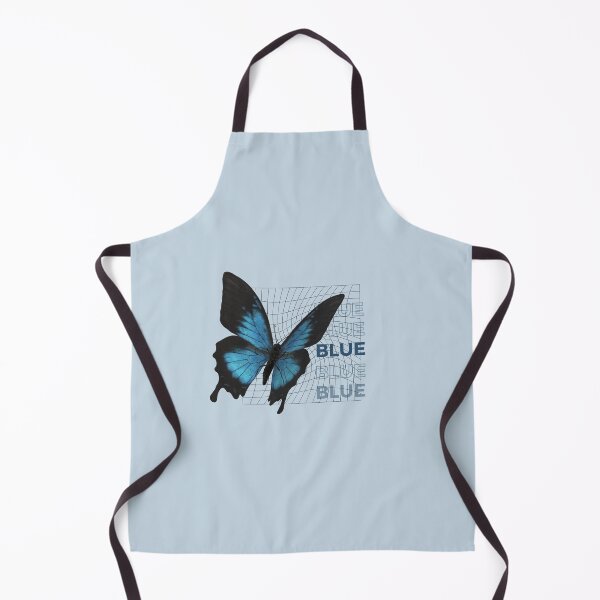 Item preview, BLUE | Butterfly Illustration | Pastel Blue Background designed and sold by RM-Journey.