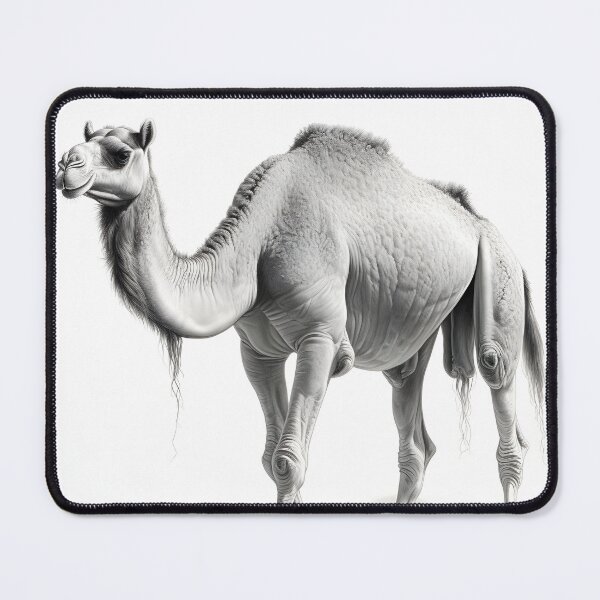 Item preview, Black and white Camel drawing designed and sold by Pencil-Art.