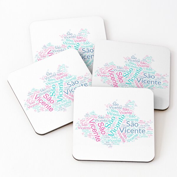 Item preview, São Vicente word cloud in the shape of the island designed and sold by XprD.