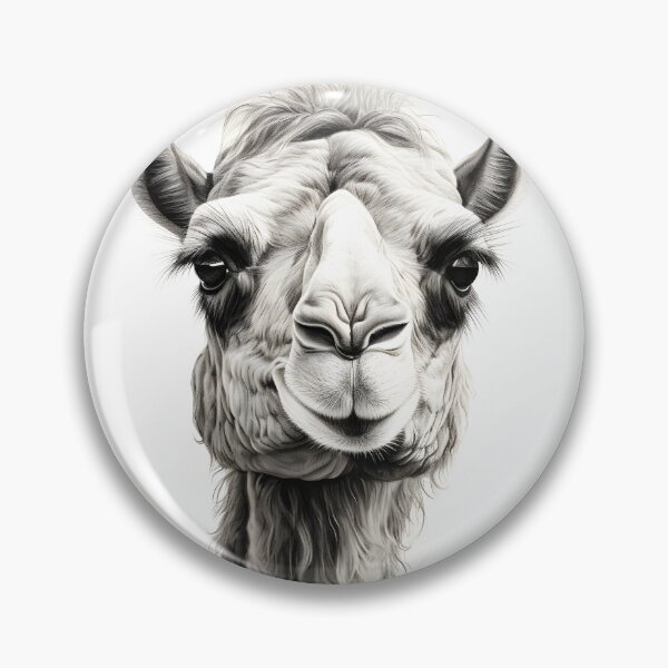 Item preview, Black and white Camel drawing designed and sold by Pencil-Art.