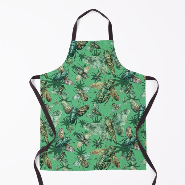 Item preview, Cicada pattern Insect collector entomology green designed and sold by AlchemyColor.