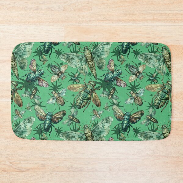 Item preview, Cicada pattern Insect collector entomology green designed and sold by AlchemyColor.