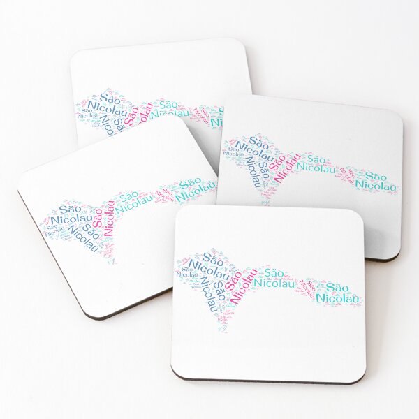 Item preview, São Nicolau word cloud in the shape of the island designed and sold by XprD.