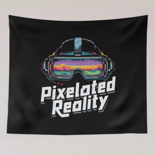 Item preview, Vr Headset Pixelated Reality designed and sold by HOMEDESIGNPRINT.