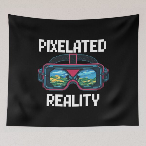 Item preview, Vr Headset Pixelated Reality designed and sold by HOMEDESIGNPRINT.