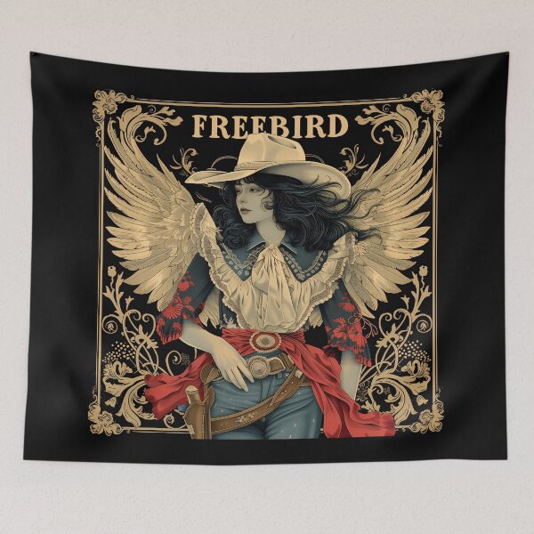 Item preview, Bohemian Cowgirl Angel Art for Apparel & Decor designed and sold by David Balzen.