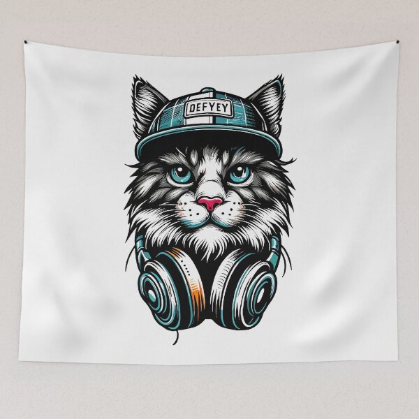 Item preview, Groovy Beats Feline designed and sold by digifotis.