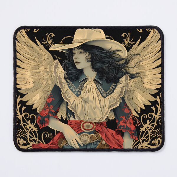 Item preview, Bohemian Cowgirl Angel Art for Apparel & Decor designed and sold by David Balzen.