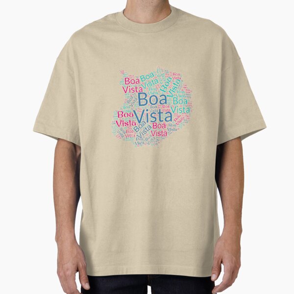 Item preview, Boa Vista word cloud in the shape of the island designed and sold by XprD.