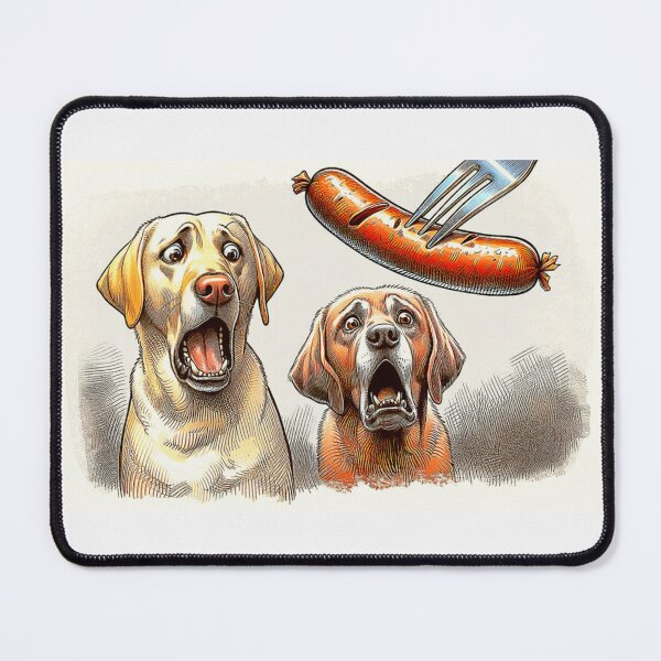 Item preview, Gone to the Dogs, sausage on a Fork. Get Forked designed and sold by Get-Forked.