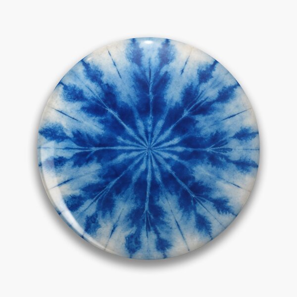 Item preview, Japanese Shibori Pattern blue big circles designed and sold by patterncrow.