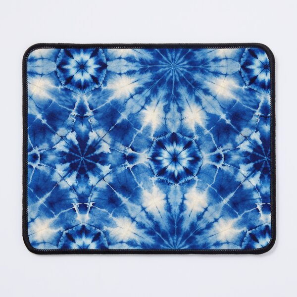 Item preview, Japanese Shibori Pattern blue big circles designed and sold by patterncrow.