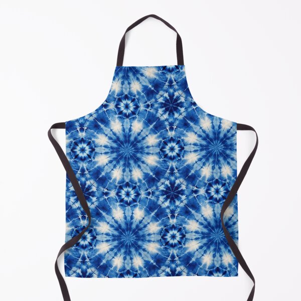 Item preview, Japanese Shibori Pattern blue big circles designed and sold by patterncrow.
