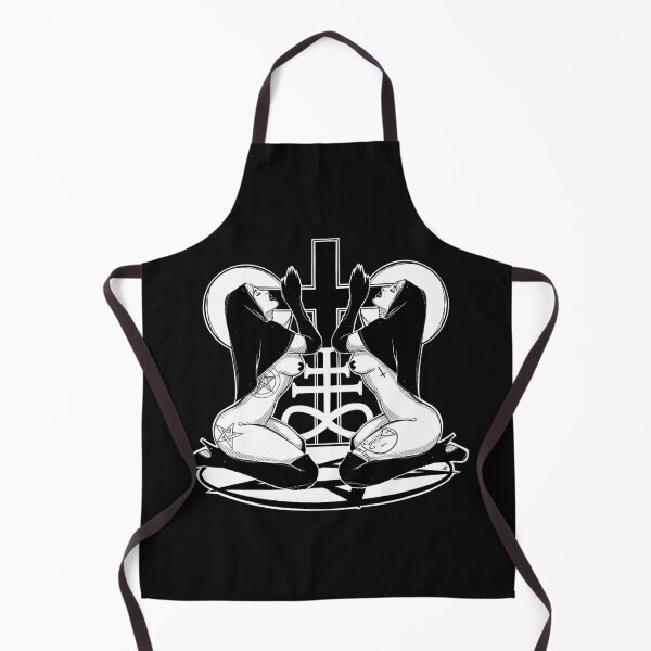 Aperçu de l'œuvre Praying Nuns - dessin animé sexy noir et blanc, amateurs de bandes dessinées, God Lover, rituel occulte, nonne sexy, belles filles, créée et vendue par SSINAMOON.